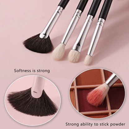 BEILI 8-10PCS Makeup Brushes Powder Foundation Highlight Concealer Eyeshadow Blending Make Up Brush Set pinceaux de maquillage