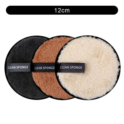 Microfiber Makeup Remover Cloth Reusable Washable Cotton Pads Make-up Wipes Face Cleansing Towel Soft Discs Double Layer Puff