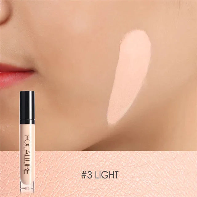 FOCALLURE Makeup Liquid Concealer Full Coverage Eye Base Concealer Oil-Control Waterproof Make Up Cosmetic Concealer