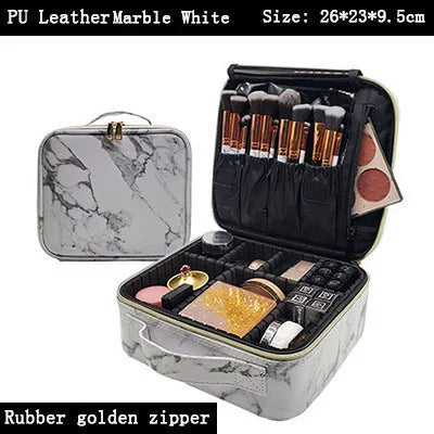 2023 New Professional Makeup Organizer Travel Beauty Cosmetic Case For Make Up Bolso Mujer Storage Bag Nail Tool Box Suitcases