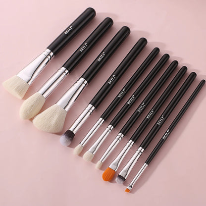 BEILI 8-10PCS Makeup Brushes Powder Foundation Highlight Concealer Eyeshadow Blending Make Up Brush Set pinceaux de maquillage