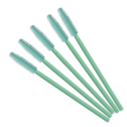 HOT 100 pcs Disposable Silicone Eyelashes Brushes Mascara Stick Applicator Makeup Brush Eyelash Extension Make up Tools