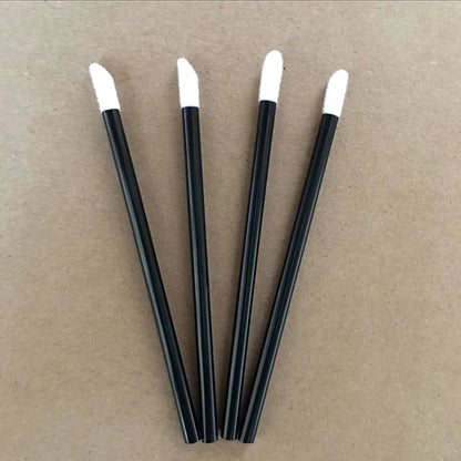 200Pcs Disposable Lip Brushes Lipbrush Wands Applicator Perfect Make Up Tool Black Eyelashes Brushes Mascara Brushes