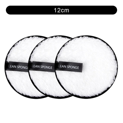 Microfiber Makeup Remover Cloth Reusable Washable Cotton Pads Make-up Wipes Face Cleansing Towel Soft Discs Double Layer Puff