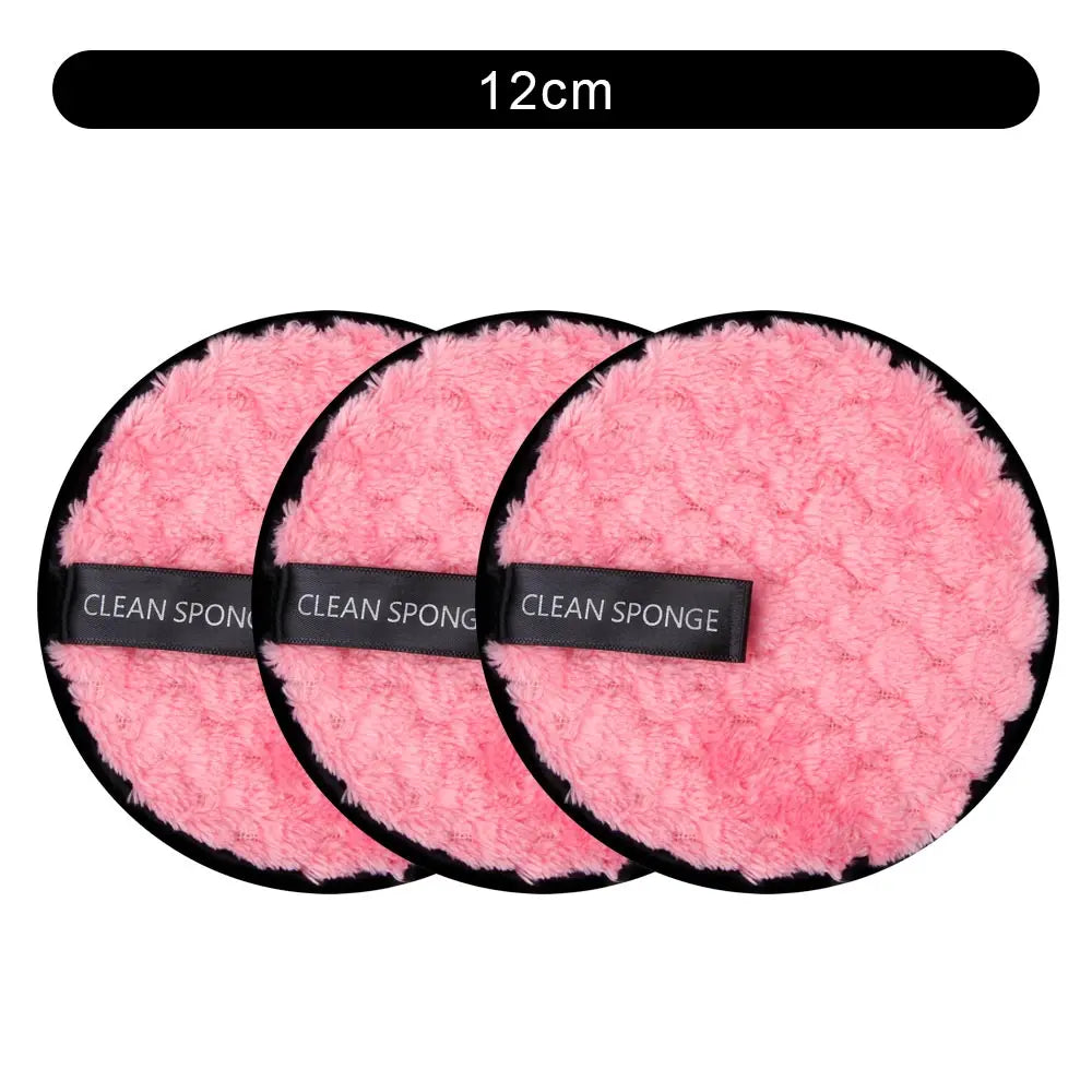 Microfiber Makeup Remover Cloth Reusable Washable Cotton Pads Make-up Wipes Face Cleansing Towel Soft Discs Double Layer Puff