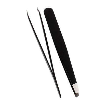 1PC 9.5cm Stainless Steel Slant Tip Face Nose Hair Removal Eyebrow Tweezer Women Girl Makeup Make Up Tool Useful