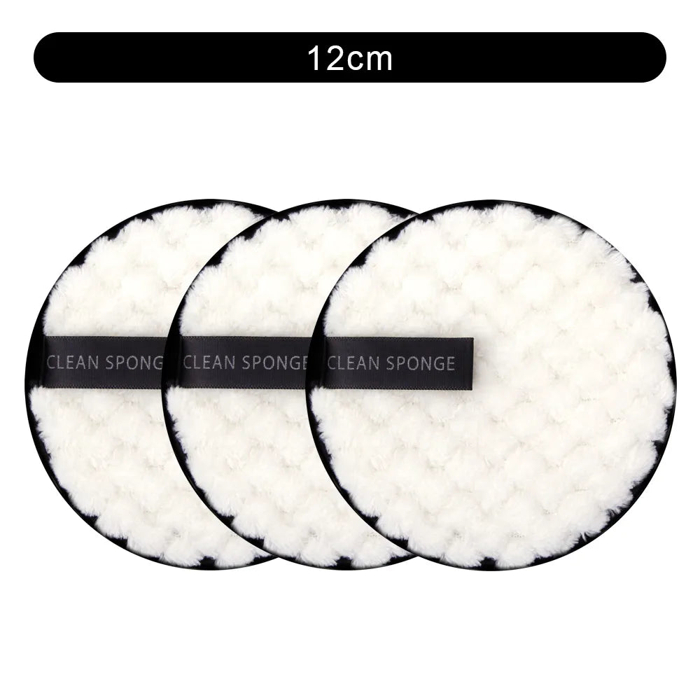 Microfiber Makeup Remover Cloth Reusable Washable Cotton Pads Make-up Wipes Face Cleansing Towel Soft Discs Double Layer Puff