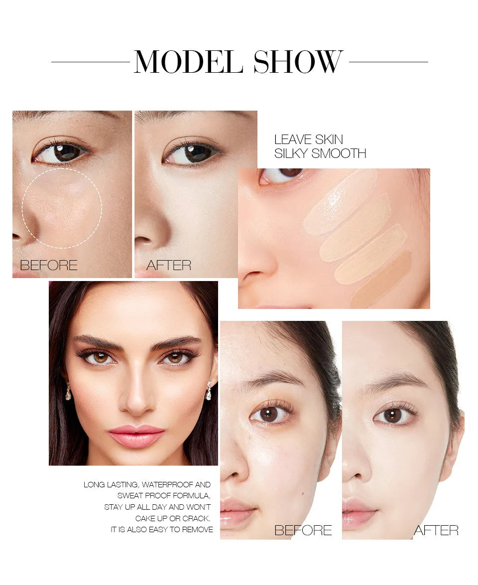 O.TWO.O Makeup Base BB Cream Natural Whitening Cream Waterproof Make Up Liquid Foundation Professional White Cosmetics