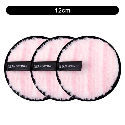 Microfiber Makeup Remover Cloth Reusable Washable Cotton Pads Make-up Wipes Face Cleansing Towel Soft Discs Double Layer Puff