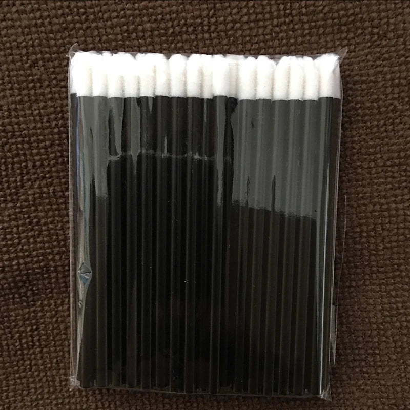 200Pcs Disposable Lip Brushes Lipbrush Wands Applicator Perfect Make Up Tool Black Eyelashes Brushes Mascara Brushes