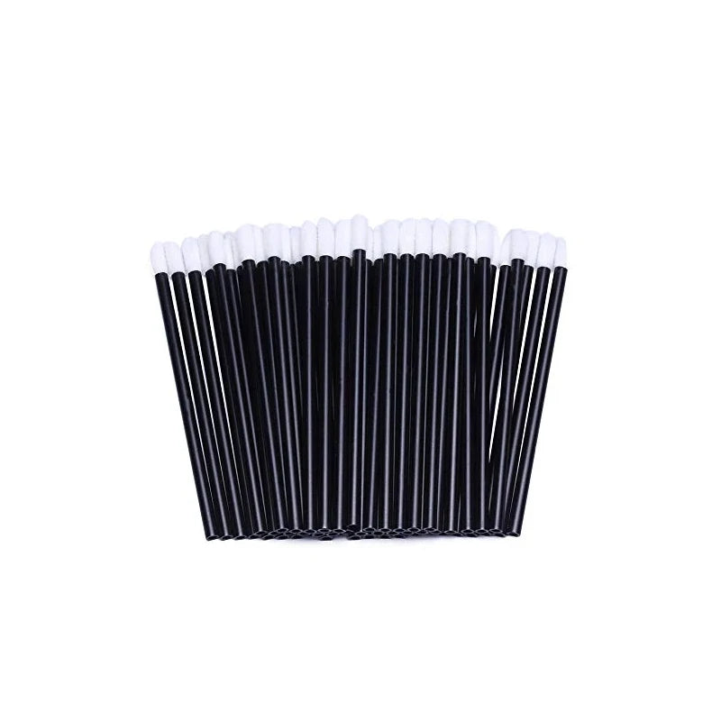 200Pcs Disposable Lip Brushes Lipbrush Wands Applicator Perfect Make Up Tool Black Eyelashes Brushes Mascara Brushes