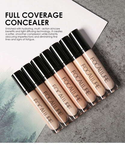 FOCALLURE Makeup Liquid Concealer Full Coverage Eye Base Concealer Oil-Control Waterproof Make Up Cosmetic Concealer