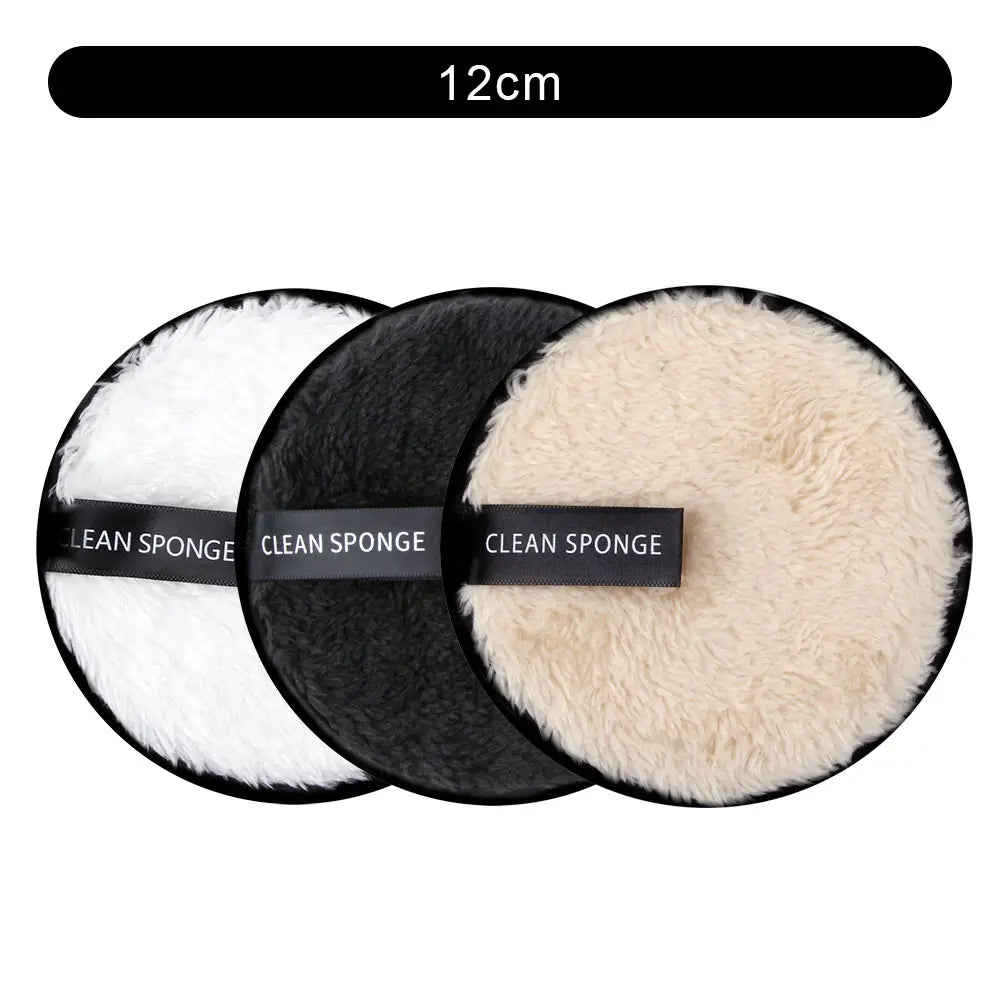 Microfiber Makeup Remover Cloth Reusable Washable Cotton Pads Make-up Wipes Face Cleansing Towel Soft Discs Double Layer Puff