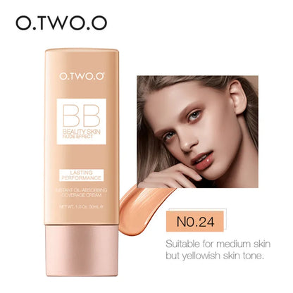 O.TWO.O Makeup Base BB Cream Natural Whitening Cream Waterproof Make Up Liquid Foundation Professional White Cosmetics