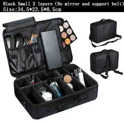 2023 New Professional Makeup Organizer Travel Beauty Cosmetic Case For Make Up Bolso Mujer Storage Bag Nail Tool Box Suitcases