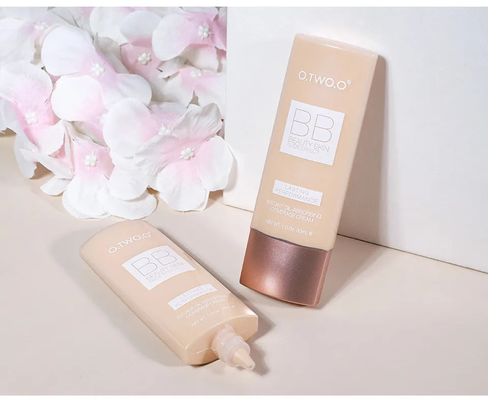 O.TWO.O Makeup Base BB Cream Natural Whitening Cream Waterproof Make Up Liquid Foundation Professional White Cosmetics