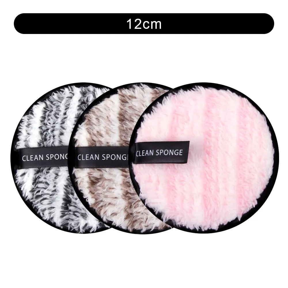 Microfiber Makeup Remover Cloth Reusable Washable Cotton Pads Make-up Wipes Face Cleansing Towel Soft Discs Double Layer Puff