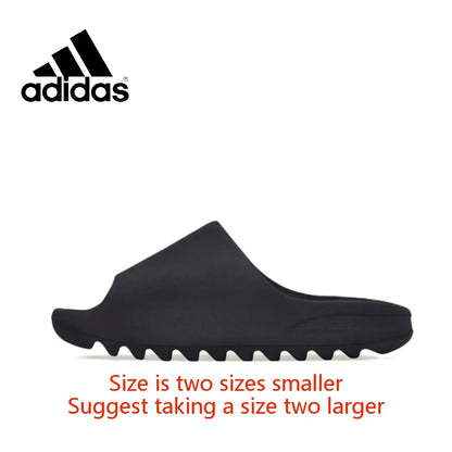 Adidas Original Yeezy Slide Casual Athletic Slippers Lightweight Cushioned Sneakers Anti-slip Wear-resistant Black