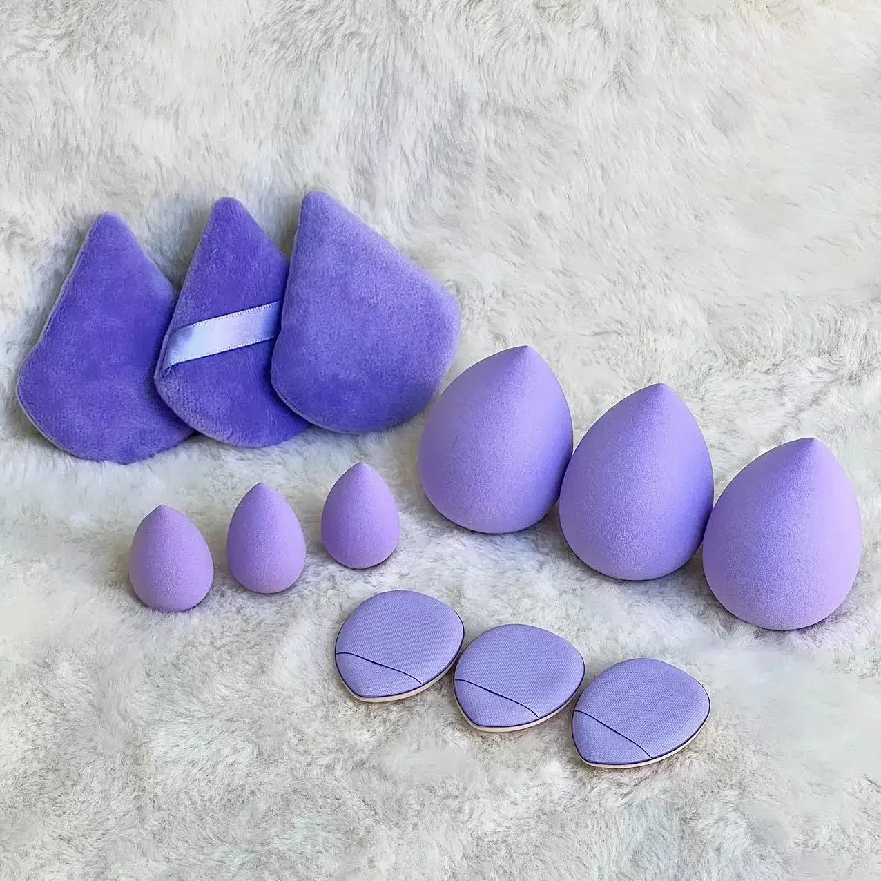 12pcs Makeup Sponge Blender Beauty Egg Soft Cosmetic Puff Foundation Sponges Powder Puff Make Up Beauty Tools