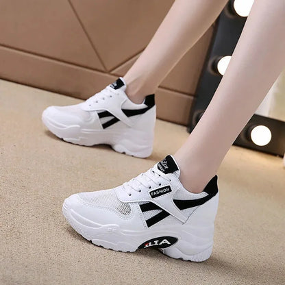 Sneakers Women Platform Inner Increase Shoes Woman Shoes Casual Ladies Footwear Chunky Sneakers Women Shoes Tennis Sport Shoes