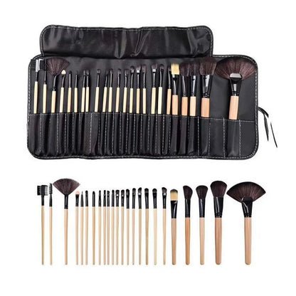 24 Pcs/Set Professional Makeup Brush Sets Cosmetic Brushes Eyebrow Powder Foundation Shadows Brush Make Up Tools With Gift Bag