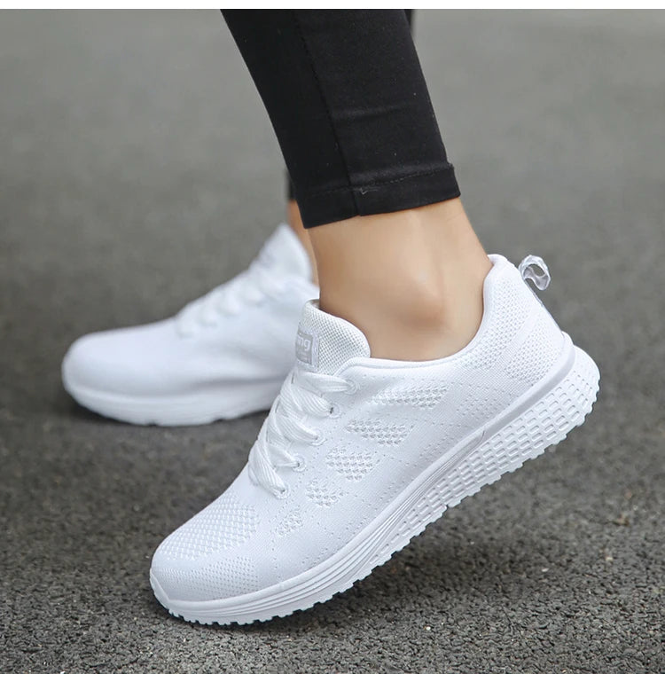 Women Flats Fashion Lightweight Shoes Women Lace Up Nurse Shoes Round Toe Sneakers Women Shoe Walking Shoes Woman Plus Size