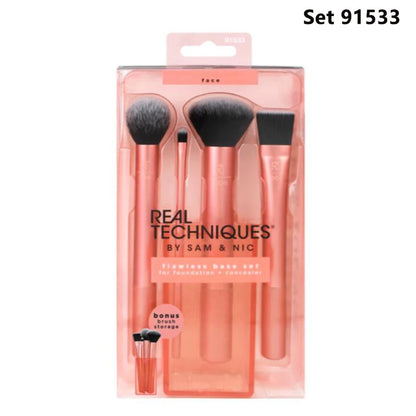 Real Techniques Set Makeup Sponge Set Face Beauty Cosmetic Powder Puff For Foundation Cream Concealer Make Up Blender 91553 RT