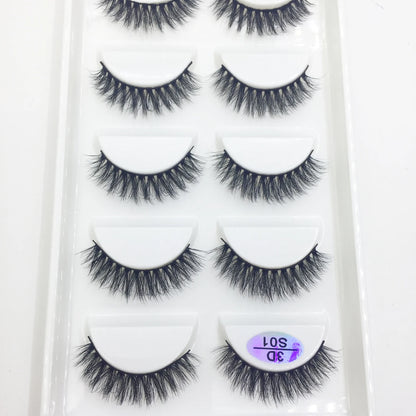 Natural 3D Mink False Eyelashes, Soft Wispy, Fluffy Eye Faux Lashes, Make Up Eyelash, Beauty Cat Cilios, 5 Pairs, 15 Styles