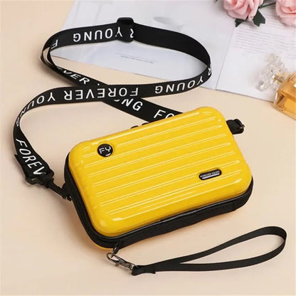 New Hard Shell Makeup Bag Girl Portable Storage Bag PC Women Small Shoulder Crossbody Bag