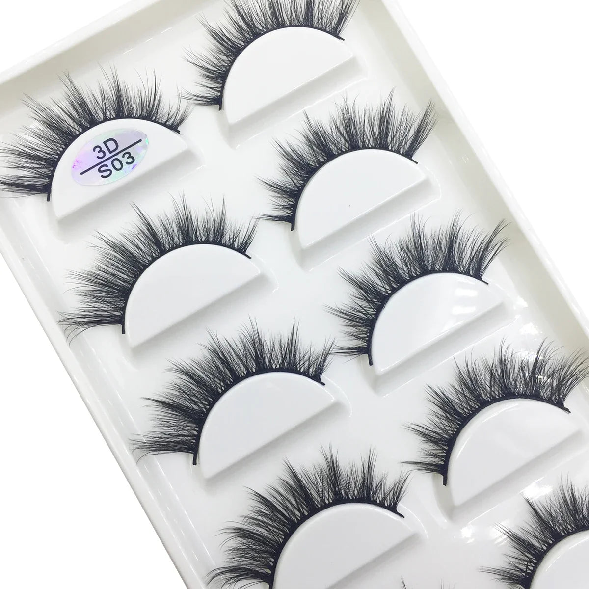 Natural 3D Mink False Eyelashes, Soft Wispy, Fluffy Eye Faux Lashes, Make Up Eyelash, Beauty Cat Cilios, 5 Pairs, 15 Styles