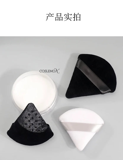 1pcs Triangle Powder Puff Face Soft Velvet Double-sided Air Cushion Blender Beauty Foundation Sponge Make Up Accessories