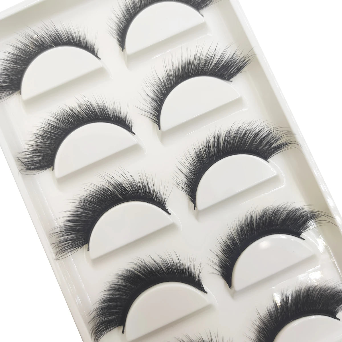 Natural 3D Mink False Eyelashes, Soft Wispy, Fluffy Eye Faux Lashes, Make Up Eyelash, Beauty Cat Cilios, 5 Pairs, 15 Styles