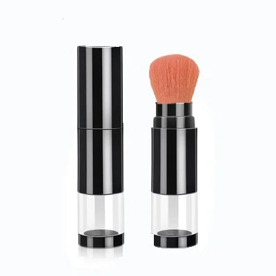 Portable Travel Makeup Brushes Face Cosmetic Foundation Blush Make Up Brush Retractable Refillable Cosmetic Powder Storage Brush