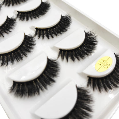 Natural 3D Mink False Eyelashes, Soft Wispy, Fluffy Eye Faux Lashes, Make Up Eyelash, Beauty Cat Cilios, 5 Pairs, 15 Styles