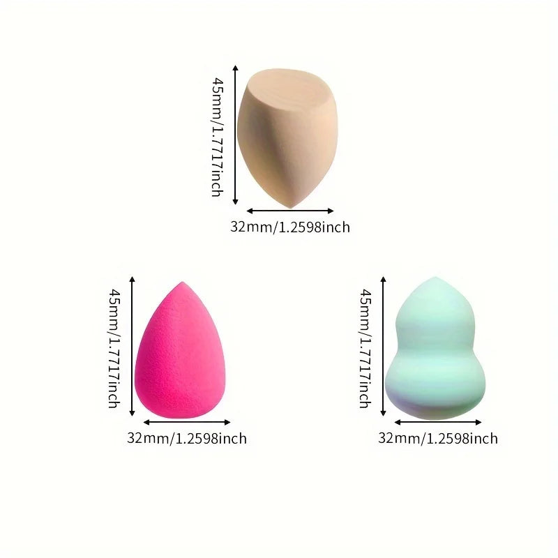 30 Pack Dry and Wet Medium Cosmetic Sponge, Foundation Make-up, Powder Blusher, Liquid and Cream, Reusable Beauty Mixing Tools