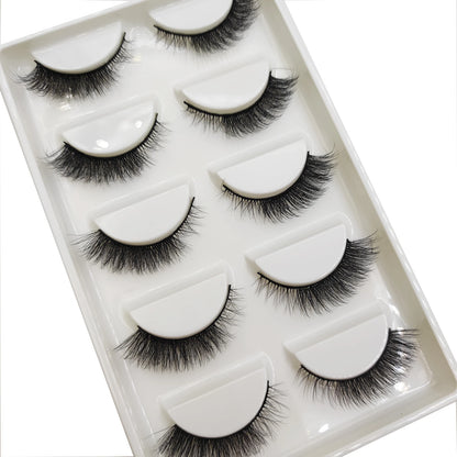 Natural 3D Mink False Eyelashes, Soft Wispy, Fluffy Eye Faux Lashes, Make Up Eyelash, Beauty Cat Cilios, 5 Pairs, 15 Styles