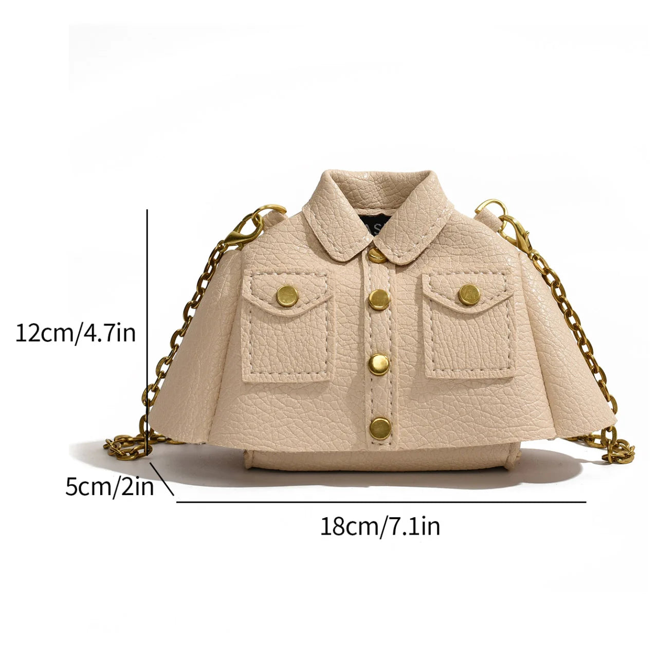 Jacket Design Women Sling Bag Purse Lipstick Pouch Motorcycle Style Clothing Shoulder Bag Lady Trend Super Mini Crossbody Bag