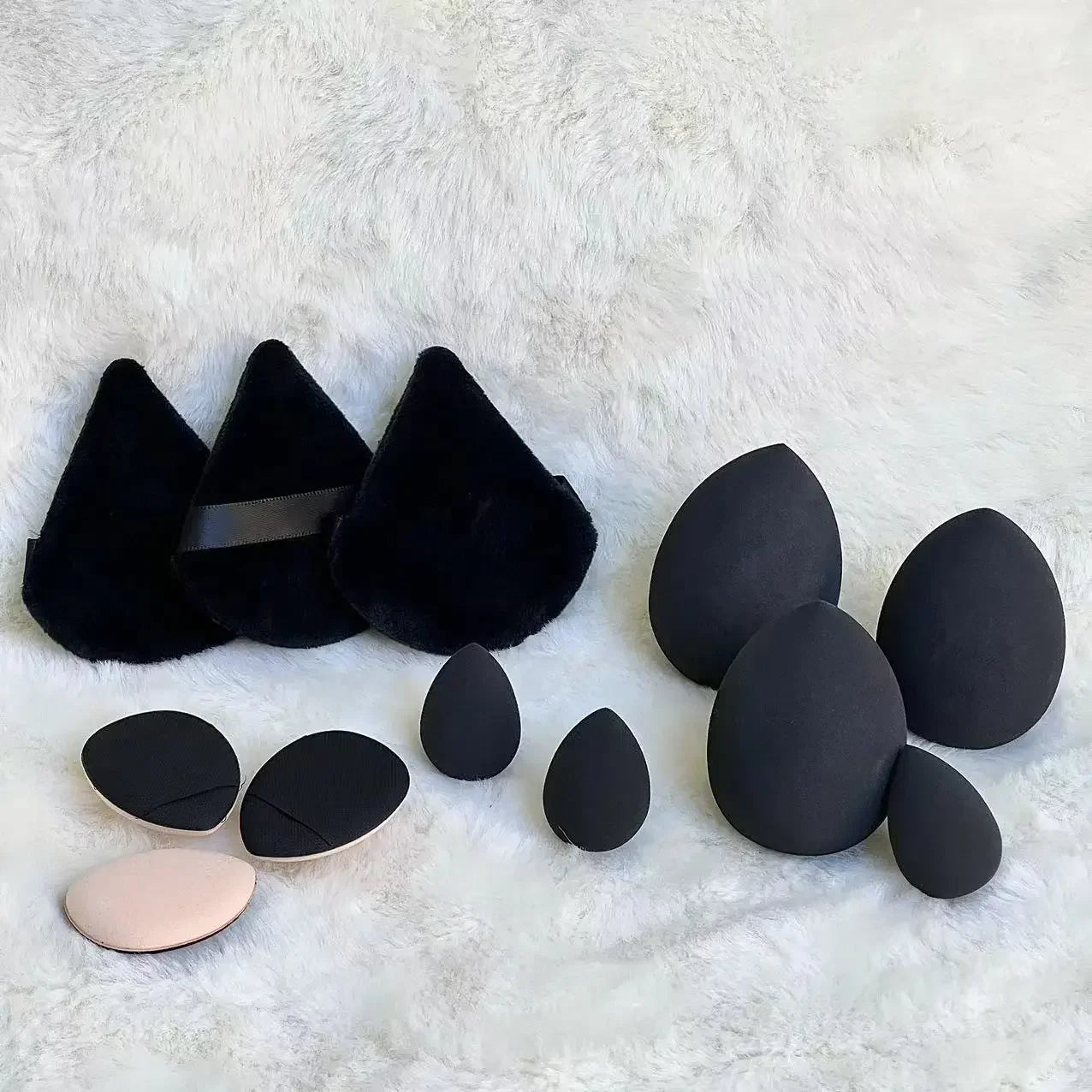 12pcs Makeup Sponge Blender Beauty Egg Soft Cosmetic Puff Foundation Sponges Powder Puff Make Up Beauty Tools