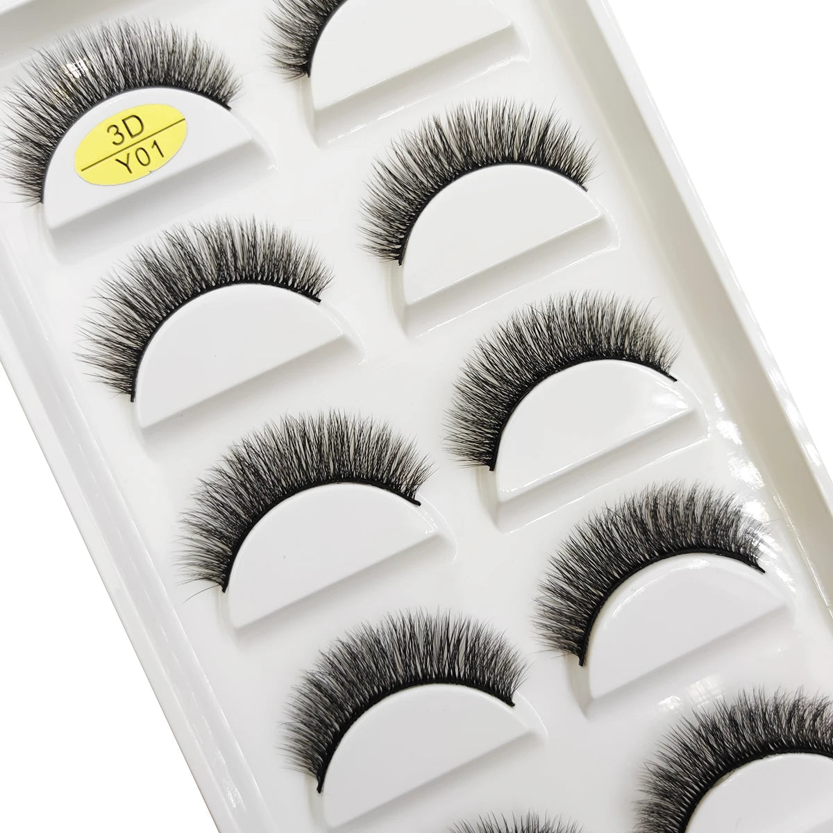 Natural 3D Mink False Eyelashes, Soft Wispy, Fluffy Eye Faux Lashes, Make Up Eyelash, Beauty Cat Cilios, 5 Pairs, 15 Styles