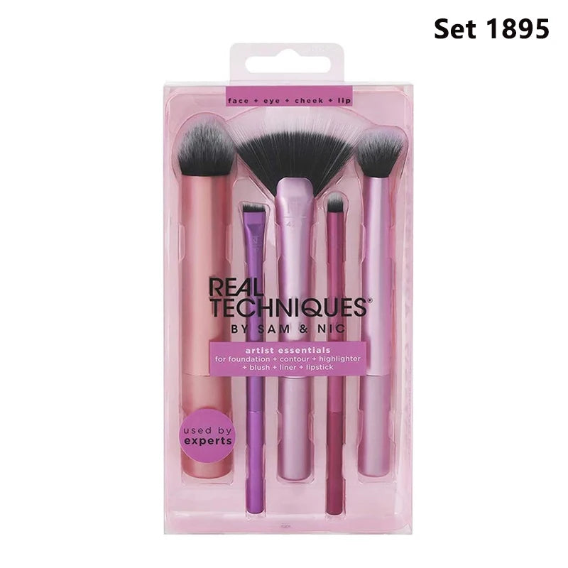 Real Techniques Set Makeup Sponge Set Face Beauty Cosmetic Powder Puff For Foundation Cream Concealer Make Up Blender 91553 RT