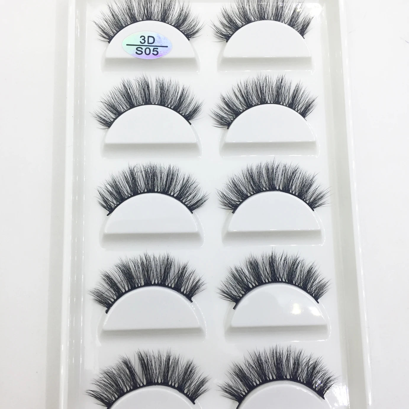 Natural 3D Mink False Eyelashes, Soft Wispy, Fluffy Eye Faux Lashes, Make Up Eyelash, Beauty Cat Cilios, 5 Pairs, 15 Styles