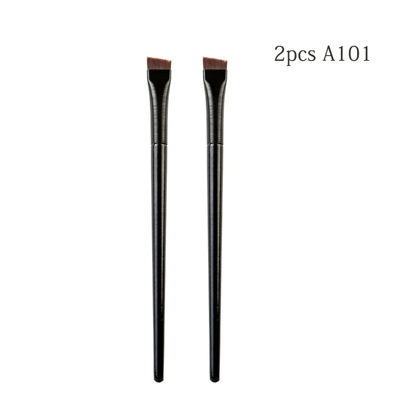 Eyebrow Eyeliner Brush Small Angled Small Angled Eyebrow Liner Brush Brow Contour Brush Make Up Brushes Cosmetics Tools 2pcs