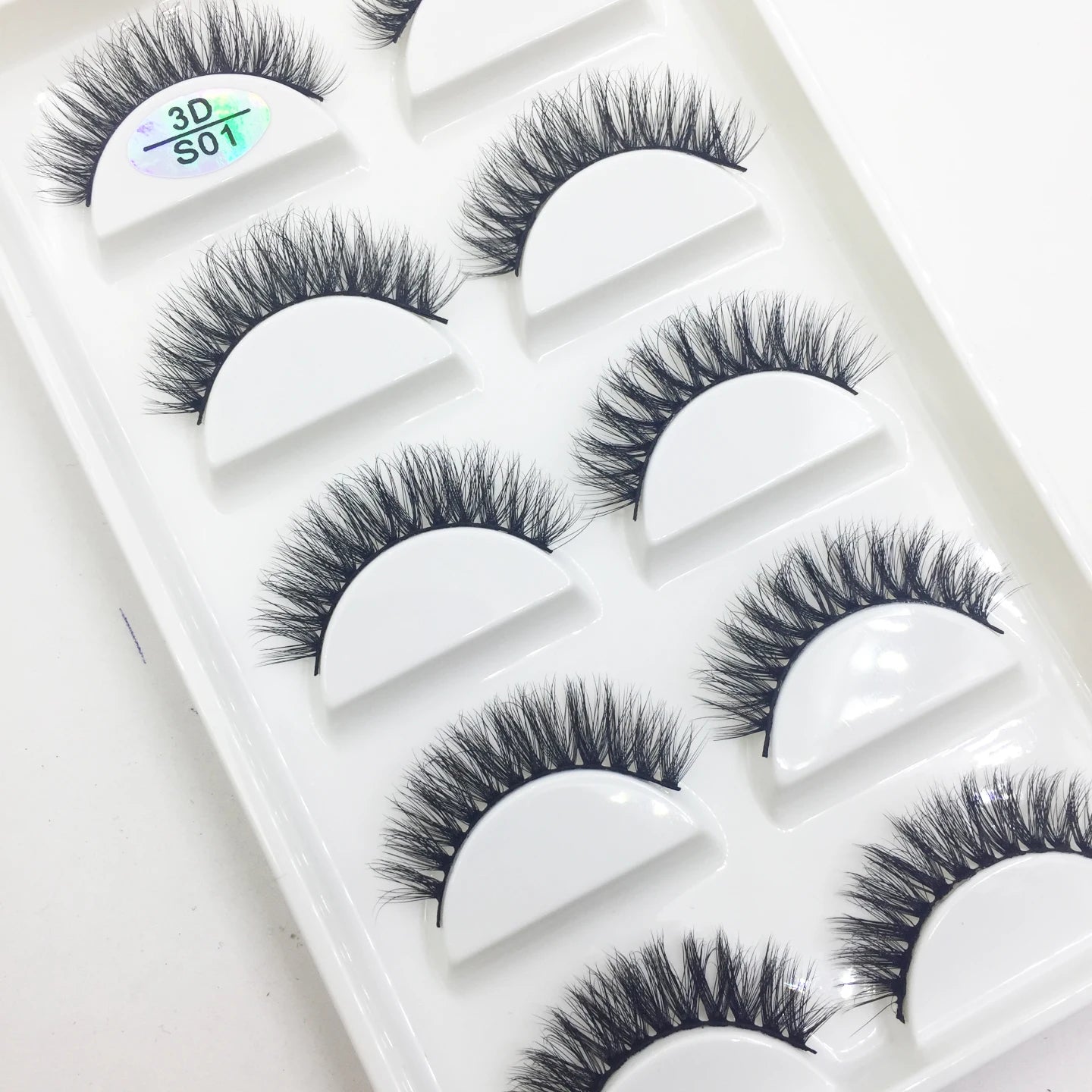 Natural 3D Mink False Eyelashes, Soft Wispy, Fluffy Eye Faux Lashes, Make Up Eyelash, Beauty Cat Cilios, 5 Pairs, 15 Styles