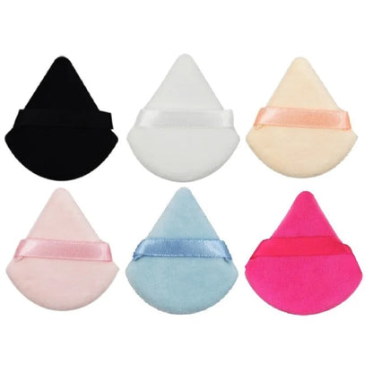 Triangle Powder Puff Soft Makeup Sponge for Face Make Up Eyes Contouring Shadow Cosmetic Washable Mini Velvet Foundation Puff