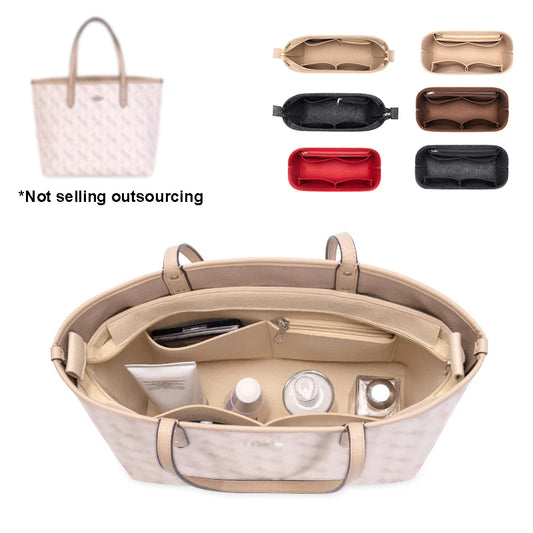 Felt Insert Bag Organizer,Makeup Purse Handbag & Tote Shaper Organizer Inner, Luxury Bag Fit Storage For Central Tote Coach Bag