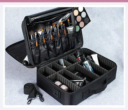 2023 New Professional Makeup Organizer Travel Beauty Cosmetic Case For Make Up Bolso Mujer Storage Bag Nail Tool Box Suitcases