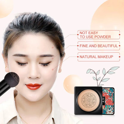 Air Cushion CC Cream Mushroom Head Foundation Moisturizing Long Lasting Face Comestics Natural Brighten Face Base Tone Make Up