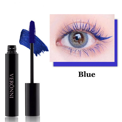 Color Mascara Eyelashes Lengthening Mascara 4D Silk Fiber Waterproof Curling Mascara Black Eyelashes Extension Make Up Cosmetics