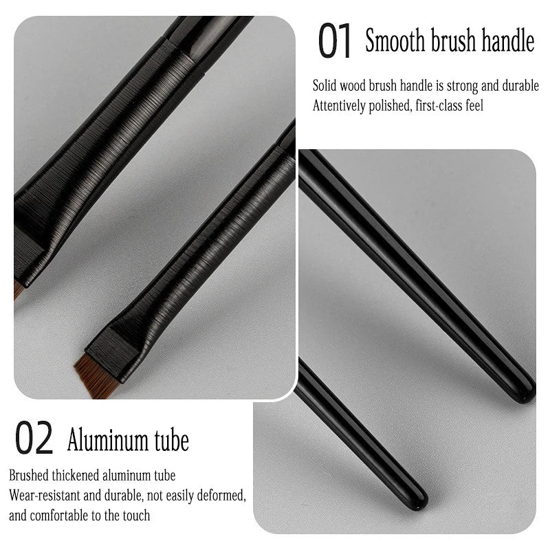 Eyebrow Eyeliner Brush Small Angled Small Angled Eyebrow Liner Brush Brow Contour Brush Make Up Brushes Cosmetics Tools 2pcs