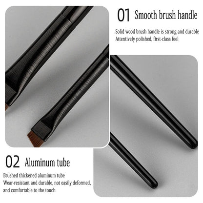 Eyebrow Eyeliner Brush Small Angled Small Angled Eyebrow Liner Brush Brow Contour Brush Make Up Brushes Cosmetics Tools 2pcs